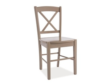 Krzesło drewniane w odcieniu brązu-TRUFLA