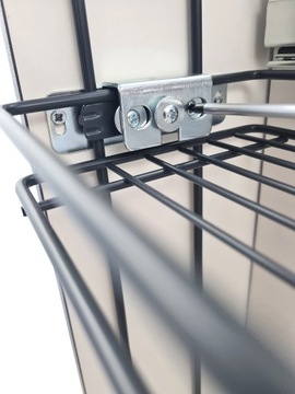 ДВУХЯРОВАЯ ГРУЗОВАЯ КОРЗИНА, 300 мм, БЕСШУМНОЕ ЗАКРЫТИЕ, ХРОМ.