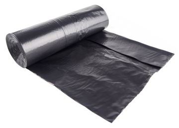 Worki na śmieci odpady uniwersalne MOCNE LDPE 120L 10 szt na rolce