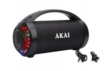 GŁOŚNIK PRZENOŚNY BLUETOOTH LED AKAI ABTS-21H