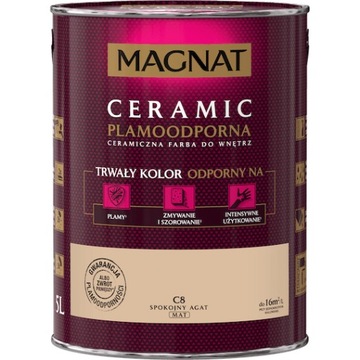 Farba Magnat Ceramic C8 Spokojny Agat 5L