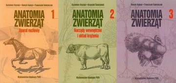 ANATOMIA ZWIERZĄT (TOM 1-3) - Kobryń Henryk, Kobryńczuk Franciszek, Krysiak