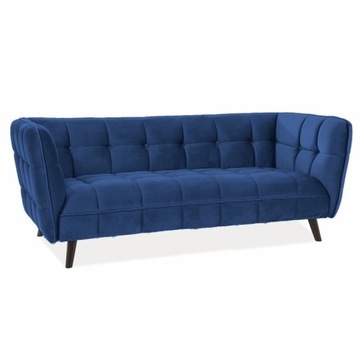 Sofa Castello 3 Velvet Granatowy Bluvel 86 Salon