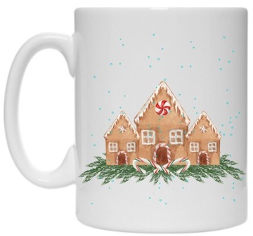 КРУЖКА ПОДАРОЧНАЯ СВЯТАЯ ЗИМНЯЯ ПРЯНИЧНАЯ КРУЖКА