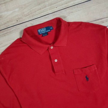 POLO RALPH LAUREN Koszulka Polo Męska z Kieszonką Logo r. XL