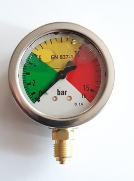 MANOMETR OPRYSKIWACZA FI 63 0-16 BAR GWINT 1/4