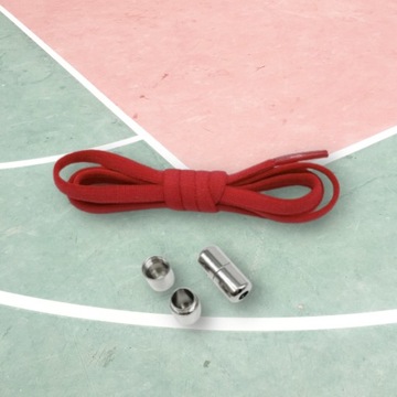 ЭЛАСТИЧНЫЕ красные шнурки без завязок.