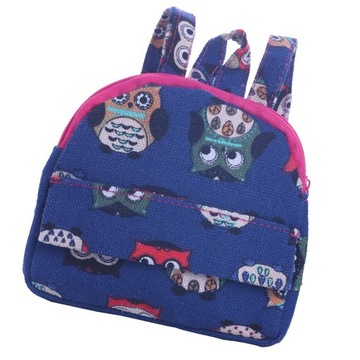 Niebieski plecak Tornister dla lalek Fit