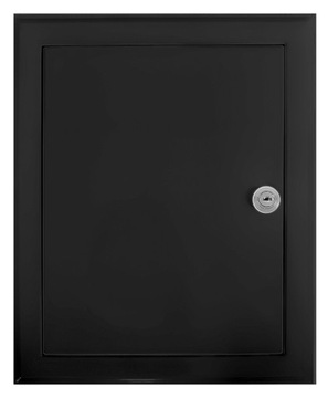 Drzwiczki rewizyjne 15x30 czarne zamek metalowe
