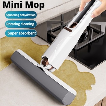 ПОРТАТИВНАЯ МИНИ-ШВАБРА MOPIX SMALL CLEANER С ЩЕТКОЙ ДЛЯ МЫТЬЯ С соковыжималкой