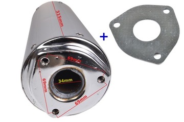 ГЛУШИТЕЛЬ ДЛЯ СКУТЕРА 2T JUNAK BARTON ROMET