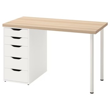 IKEA LAGKAPTEN ALEX biurko z szafką 120x60cm DĄB