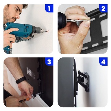 ПОДВЕСКА ДЛЯ ТЕЛЕВИЗОРА SAMSUNG НАСТЕННАЯ ПОДВЕСКА ДЛЯ ТЕЛЕВИЗОРА 65 ДЮЙМОВ, ПОВОРОТНАЯ, ПОДВИЖНАЯ, ПРОЧНАЯ