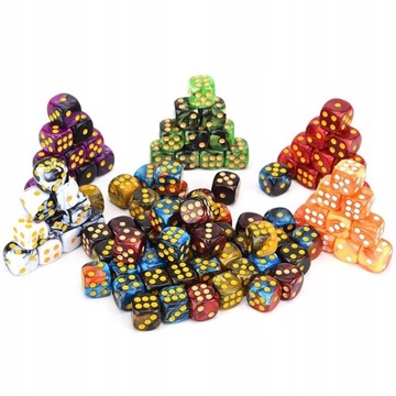 KOSTKA K6 1,1 CM RPG TYGRYSIE OKO KOŚĆ SZEŚCIOŚCIENNA