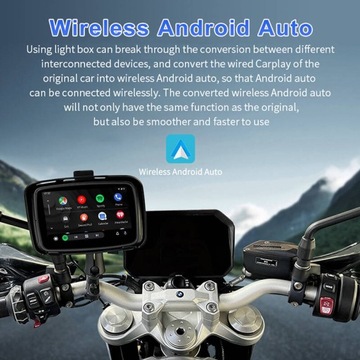 Мотоциклетная навигация FreedConn C5 с беспроводной системой Car Play и Android Auto