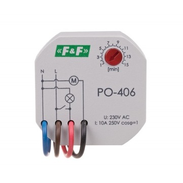 F&F PRZEKAŹNIK CZASOWY Z OP. OPADANIEM PO-406