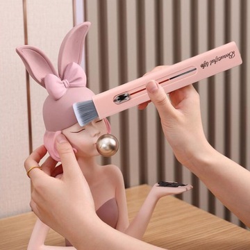 Щетка для чистки салона автомобиля Щетка для чистки вентиляционного отверстия автомобиля Розовая.