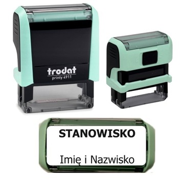 Pieczątka Imienna Trodat Printy 4911 zielona pastelowa jakość premium