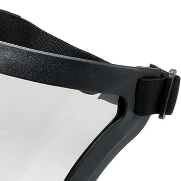 Pełna osłona twarzy Łatwa konserwacja Ergonomiczna czarno-szara