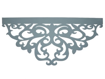 AŻUR PANEL FIRAN PODWÓJNY GRUBY SREBRNY