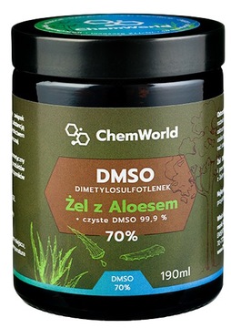 DMSO 70% CZDA w Żelu Aloesowym Aloe Vera Gel 190ml