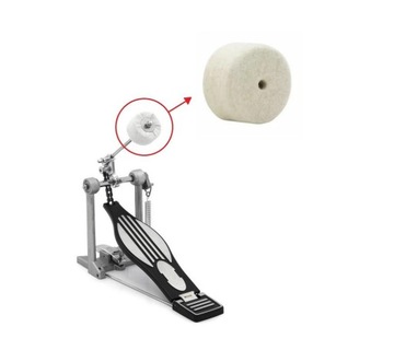 Барабанная колотушка - сталь + фетр