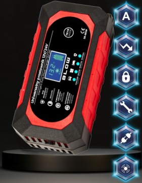 АВТОМАТИЧЕСКОЕ УМНОЕ ЗАРЯДНОЕ УСТРОЙСТВО LCD ЗАРЯДНОЕ УСТРОЙСТВО 24V 12V 8A