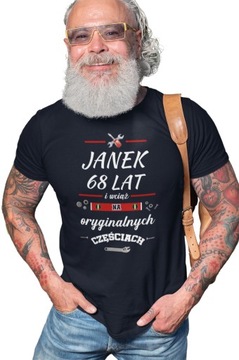 T-SHIRT KOSZULKA URODZINY PODAJ WŁASNE IMIĘ WIEK