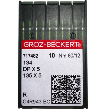 IGŁY DO STĘBNÓWKI GB 135x5 DPx5 134 80/12 R 10SZT