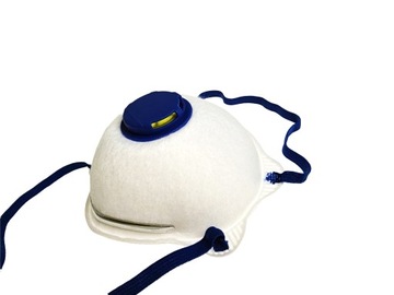 ПЫЛЕМАСКА С КЛАПАНОМ FFP2 Антивирусная защитная полумаска x12