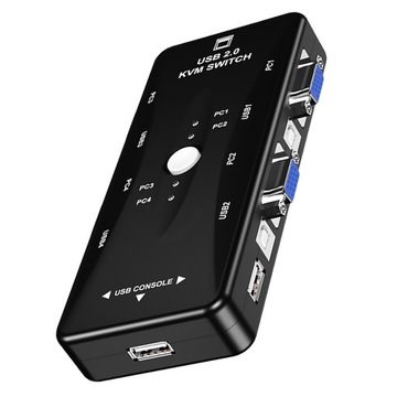 Przełącznik USB Kvm Vga Printer Sharer 4 1 Out