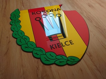 Herb Korona Kielce na ścianę prezent szyld dla fana klubu dla chłopaka męża