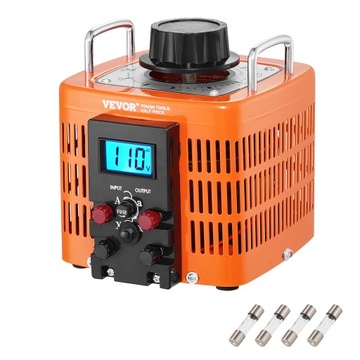 VEVOR Transformator Zmienny LCD 2000VA Okablowanie Bez Gniazda 220V