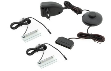 OŚWIETLENIE LED KLIPS NA 2 SZKLANE PÓŁKI BIAŁY