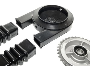 Комплект звездочек, резиновые чехлы, цепь Simson S51 MZA Germany Z34/Z15