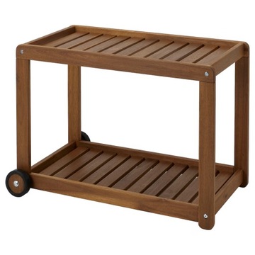 IKEA BROGGAN Wózek ogrodowy, akacja bejca jasnobrązowa 83x40x57 cm