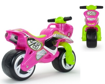 INJUSA RUNNING MOTOR PINK THUNDRA RIDE НА ШИРОКИХ КОЛЕСАХ 18м+
