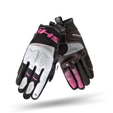 Rękawice motocyklowe Shima Blaze różowo-białe XS