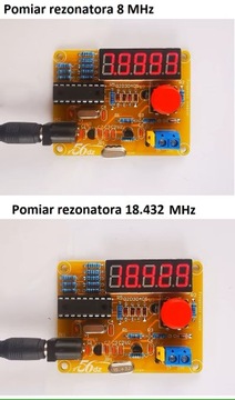 Miernik oscylatorów kwarcowych 1Hz - 50Mz z obudową diy kit