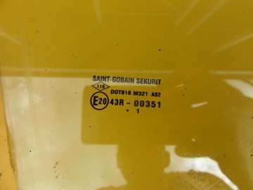 DACIA DUSTER I 2011 SKLO (OKNO) DVEŘE PRAVÁ PŘEDNÍ