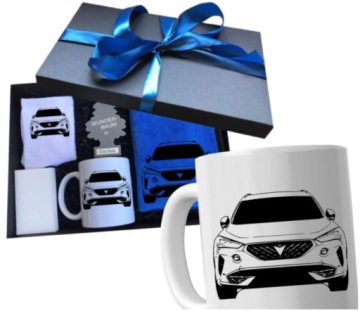 Narozeninová sada pro tatínka pro řidiče auta Cupra automobilový hrnek