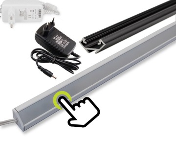 Lampa podszafkowa LED Kątowa 80cm DOTYK REGULACJA
