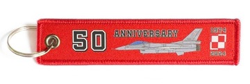 50 lat ikony lotnictwa F-16 brelok REMOVE BEFORE FLIGHT