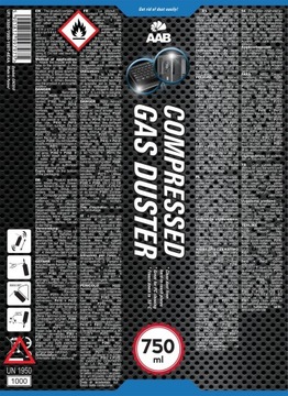 4X AABCOLING сжатый воздух 750 мл + 8X трубка