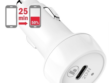 АВТОМОБИЛЬНОЕ ЗАРЯДНОЕ УСТРОЙСТВО HAMA Power Delivery USB C - Lightning