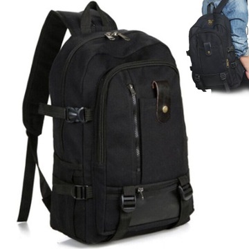 PLECAK SPORTOWY SZKOLNY TURYSTYCZNY CZARNY TORNISTER UNISEX 44*28*16CM