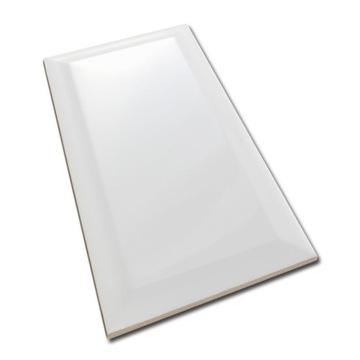 CEGIEŁKA BEVELLED BLANCO POŁYSK FAZA 10x20 FABRESA
