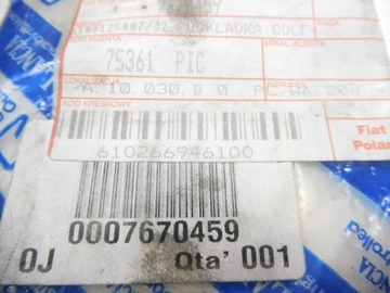 PODLOŽKA KORPUS VSTŘIKOVAČE FIAT SEICENTO OE 7670459