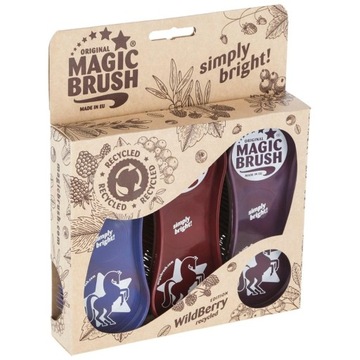 Zestaw szczotek dla koni MagicBrush WildBerry
