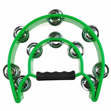 KERA AUDIO TW-20 ZIELONY TAMBURYN PODWÓJNY TAMBURYNO DWURZĘDOWE